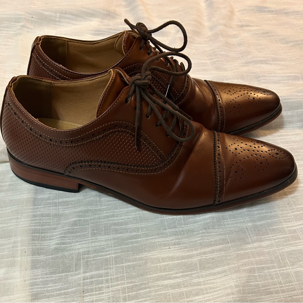 Miralto Brown Lace Up Dress Shows Size 9.5